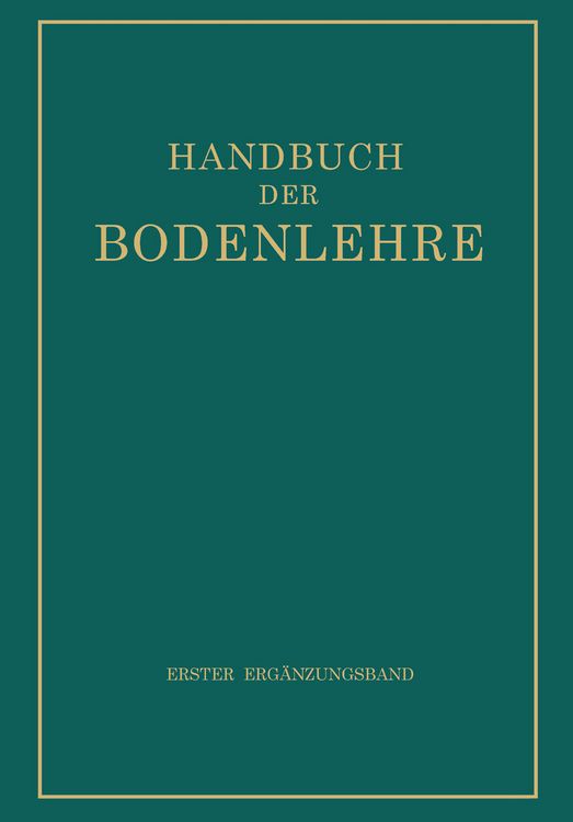 Produktbild: Handbuch der Bodenlehre