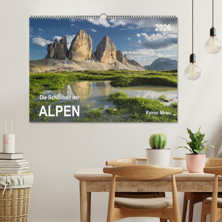Produktbild: Die Sch&ouml;nheit der Alpen (Wandkalender 2026 DIN A2 quer), CALVENDO Monatskalender