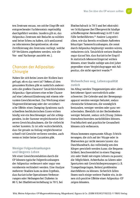 Produktbild: Meine Adipositas-OP. Magenverkleinerung, Magenband, Bypass & Co.