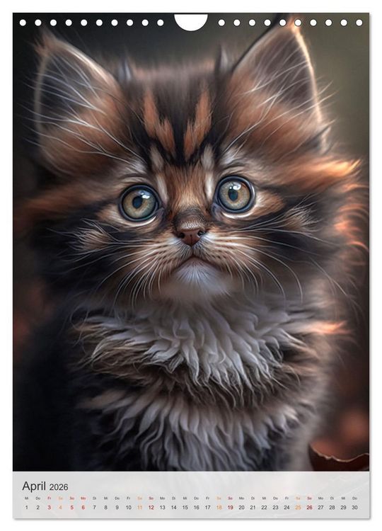 Produktbild: S&uuml;&szlig;e Katzenkinder (Wandkalender 2026 DIN A4 hoch), CALVENDO Monatskalender