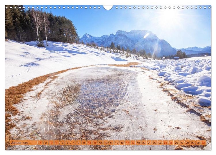 Produktbild: Rund um Mittenwald (Wandkalender 2026 DIN A3 quer), CALVENDO Monatskalender