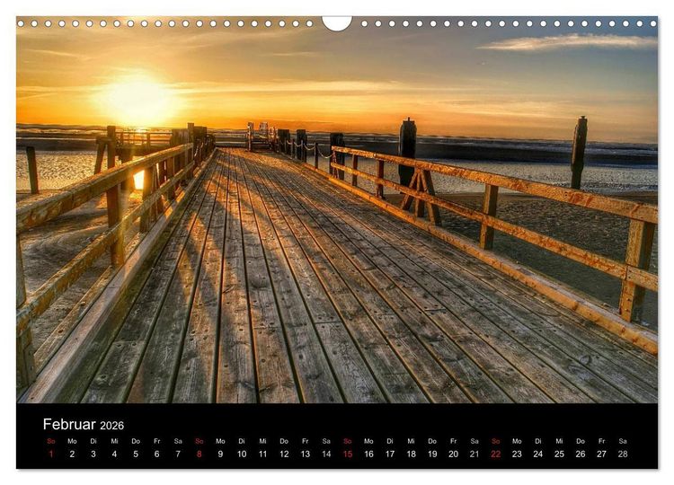 Produktbild: Zeit f&uuml;r... Insel Neuwerk - Himmel, Deiche, Watt und Meer (Wandkalender 2026 DIN A3 quer), CALVENDO Monatskalender