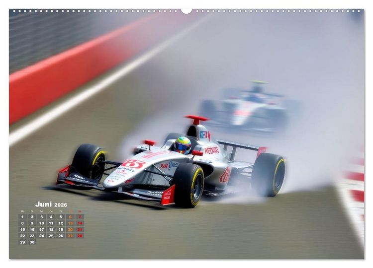 Produktbild: Formel E, Strom, Speed und Sieg (Wandkalender 2026 DIN A2 quer), CALVENDO Monatskalender