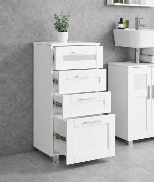 Produktbild: Midischrank Schubladen Nilari 76 x 38 x 28 cm