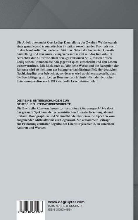 Produktbild: Gert Ledigs gewaltsamer Stil