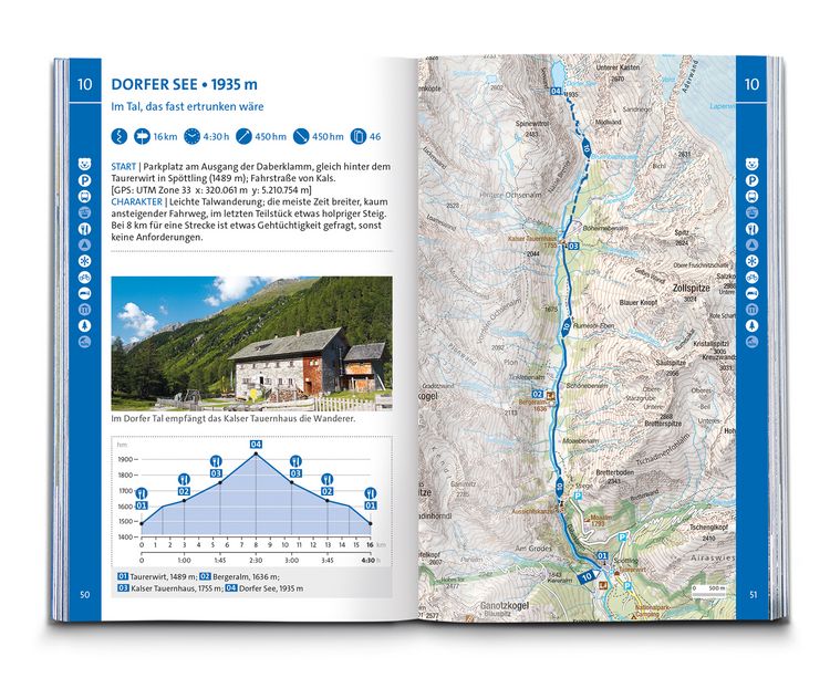 Produktbild: KOMPASS Wanderf&uuml;hrer Osttirol, Venediger- und Glocknergruppe, Defereggental, Lienzer Dolomiten, 50 Touren