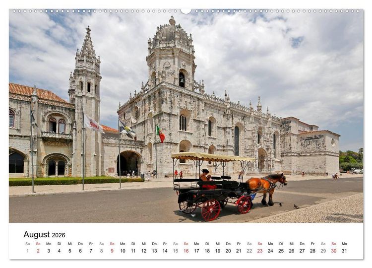 Produktbild: Lissabon Highlights von Petrus Bodenstaff (hochwertiger Premium Wandkalender 2026 DIN A2 quer), Kunstdruck in Hochglanz