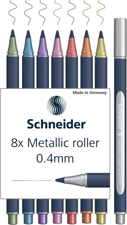 Produktbild: Schneider Metallic Rollerball Paint-It 050, 0.4mm, 8er Set