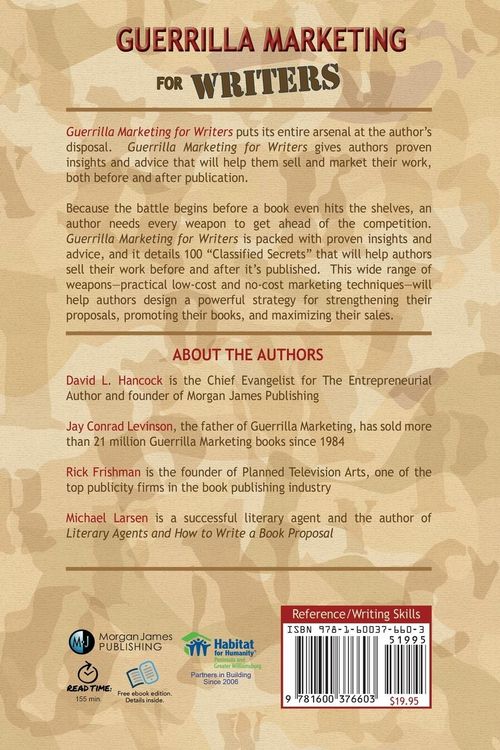 Produktbild: Guerrilla Marketing for Writers