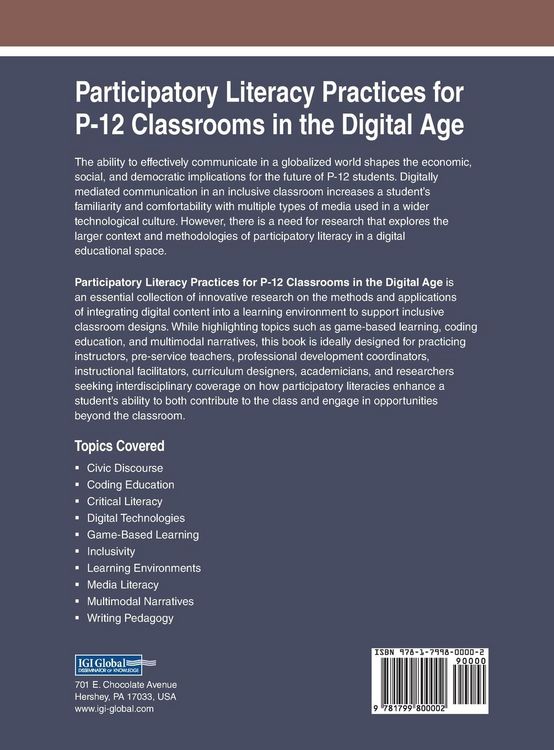 Produktbild: Participatory Literacy Practices for P-12 Classrooms in the Digital Age
