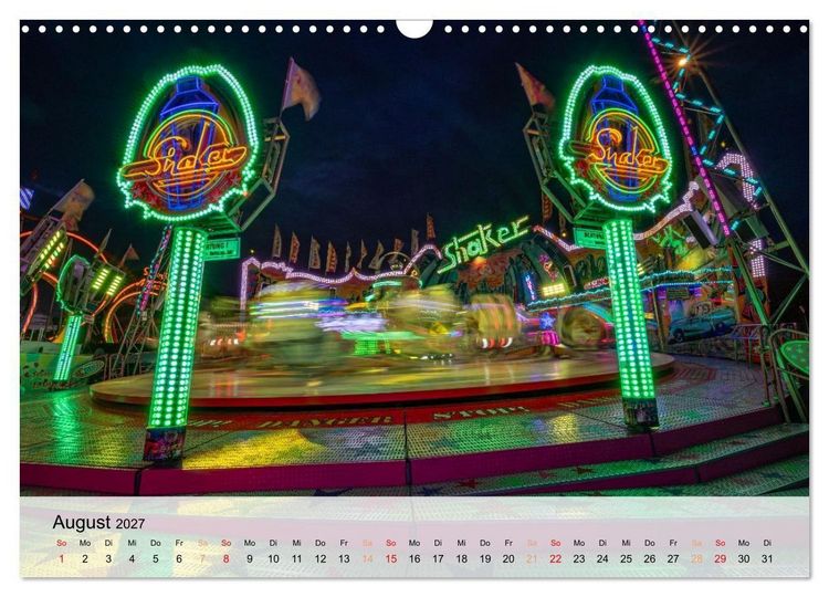 Produktbild: Lichterzauber auf dem Hamburger Dom (Wandkalender 2027 DIN A3 quer), CALVENDO Monatskalender