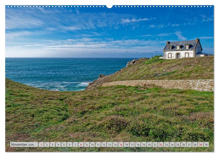 Produktbild: Cote Sauvage. Wilde Atlantikk&uuml;ste der Bretagne. (Wandkalender 2026 DIN A2 quer), CALVENDO Monatskalender