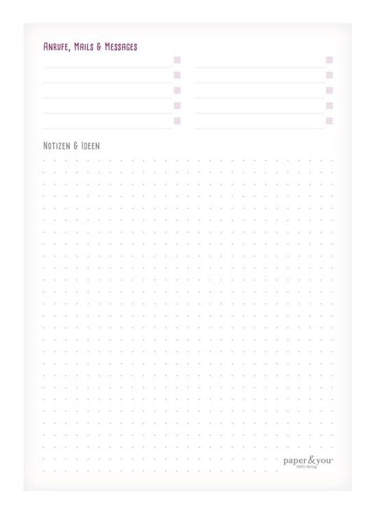 Produktbild: paper & you Block A5 Tagesplaner [Rainbow]