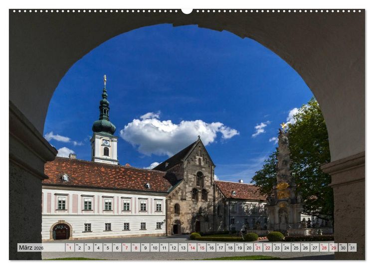 Produktbild: Stift Heiligenkreuz (hochwertiger Premium Wandkalender 2026 DIN A2 quer), Kunstdruck in Hochglanz