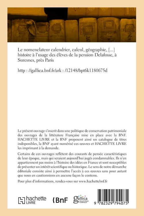 Produktbild: Le nomenclateur calendrier, calcul, g&eacute;ographie