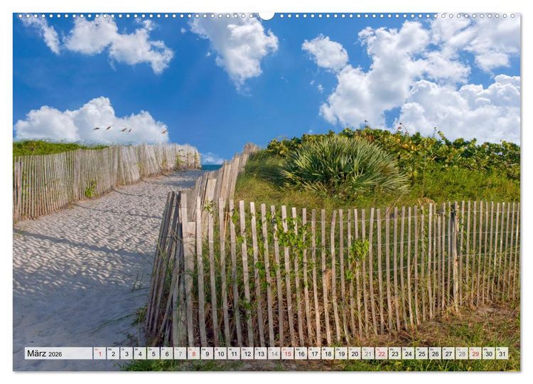Produktbild: Miami Beach und Art Deco District (Wandkalender 2026 DIN A2 quer), CALVENDO Monatskalender