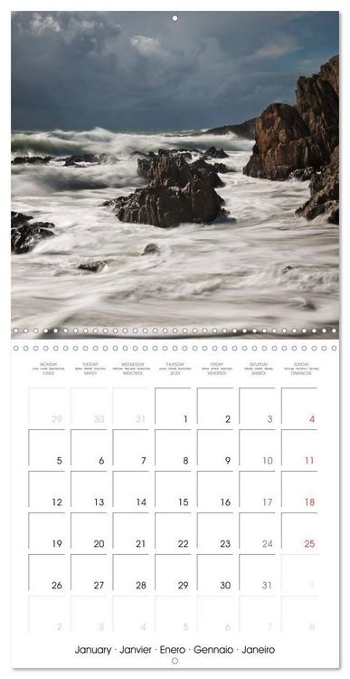 Produktbild: Bretagne Paysages c&ocirc;tiers (Calendrier mural carr&eacute; 2026 30x30 cm) Calendrier double avec une page pour vos prises de notes