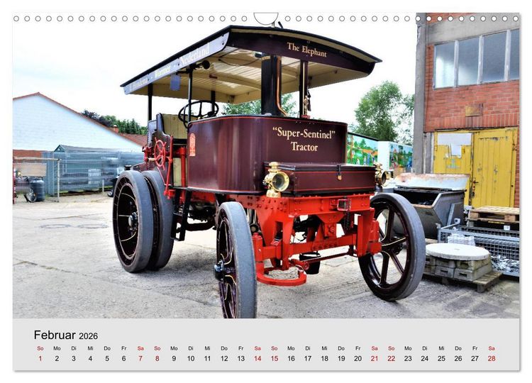 Produktbild: Oldtimer-Dampffahrzeuge. Historische Dampf- und Hei&szlig;luftfahrzeuge (Wandkalender 2026 DIN A3 quer), CALVENDO Monatskalender