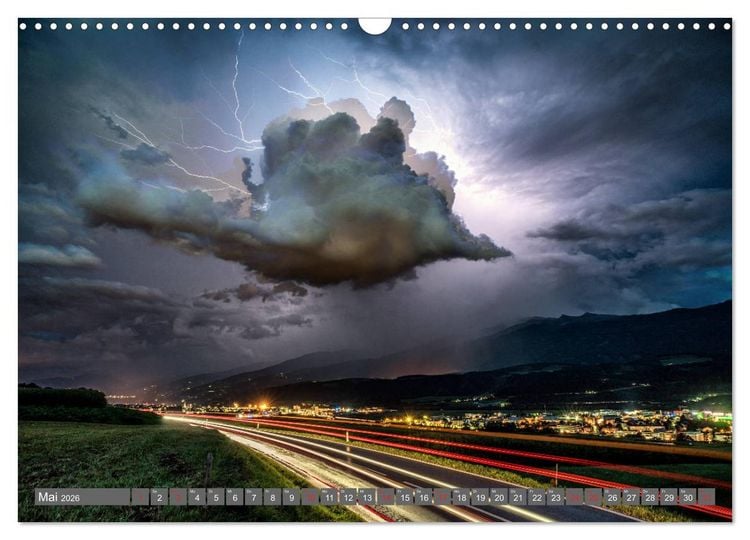 Produktbild: Blitz & Donner (Wandkalender 2026 DIN A3 quer), CALVENDO Monatskalender