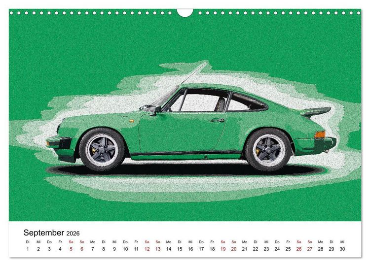 Produktbild: Car Art Edition Sportwagenlegenden (Wandkalender 2026 DIN A3 quer), CALVENDO Monatskalender