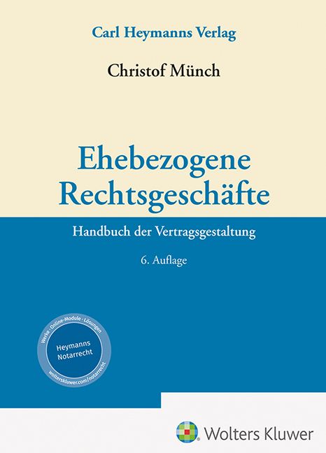 Produktbild: Ehebezogene Rechtsgesch&auml;fte