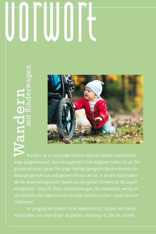 Produktbild: K&uuml;mmerly+Frey Erlebnis Schweiz Wandern mit Kinderwagen - Wanderf&uuml;hrer