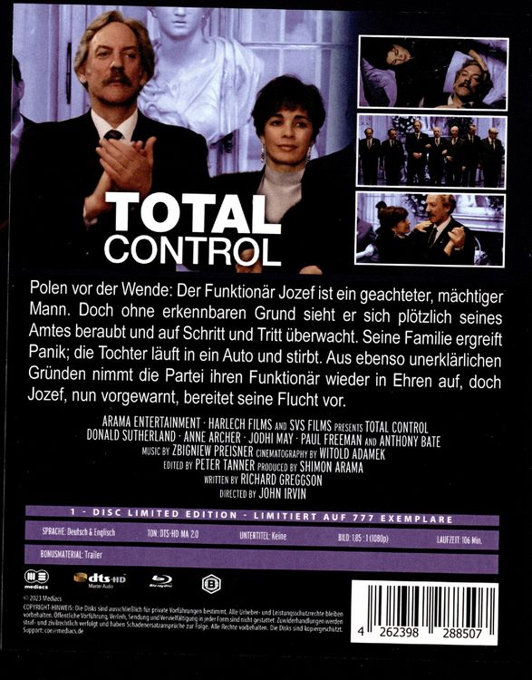 Produktbild: TOTAL CONTROL - FUTUREPAK - Bluray - limitiert auf 777 St&uuml;ck
