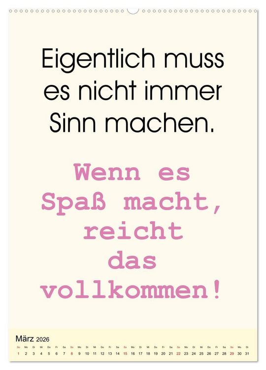 Produktbild: Spr&uuml;che-Kalender. Lustiges f&uuml;r die Familie! (Wandkalender 2026 DIN A2 hoch), CALVENDO Monatskalender