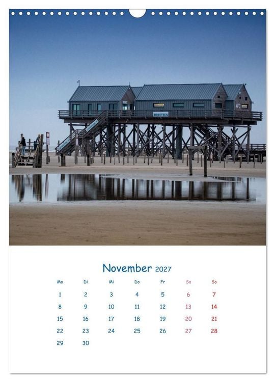 Produktbild: K&uuml;stenmomente des Jahres (Wandkalender 2027 DIN A3 hoch), CALVENDO Monatskalender