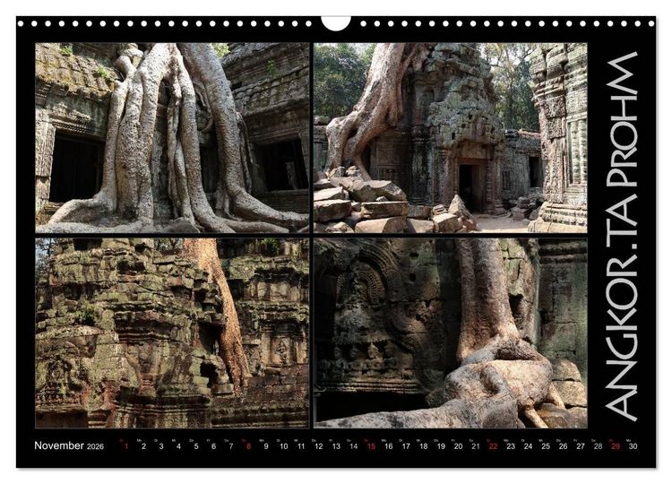 Produktbild: Kambodscha - Highlights aus Asien 2026 (Wandkalender 2026 DIN A3 quer), CALVENDO Monatskalender