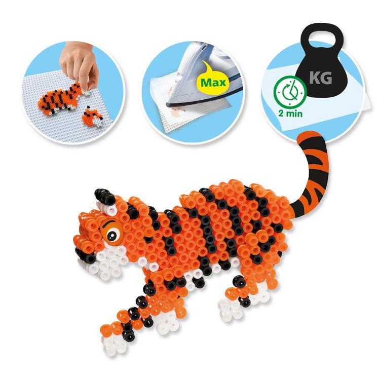 Produktbild: SES CREATIVE B&uuml;gelperlenset BEEDZ Safari Tiere 2000 St&uuml;ck
