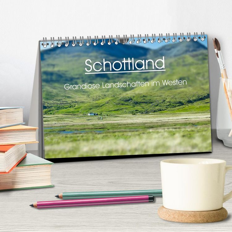 Produktbild: Schottland - grandiose Landschaften im Westen (Tischkalender 2026 DIN A5 quer), CALVENDO Monatskalender