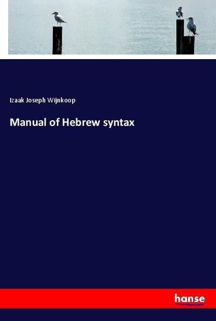 Produktbild: Manual of Hebrew syntax