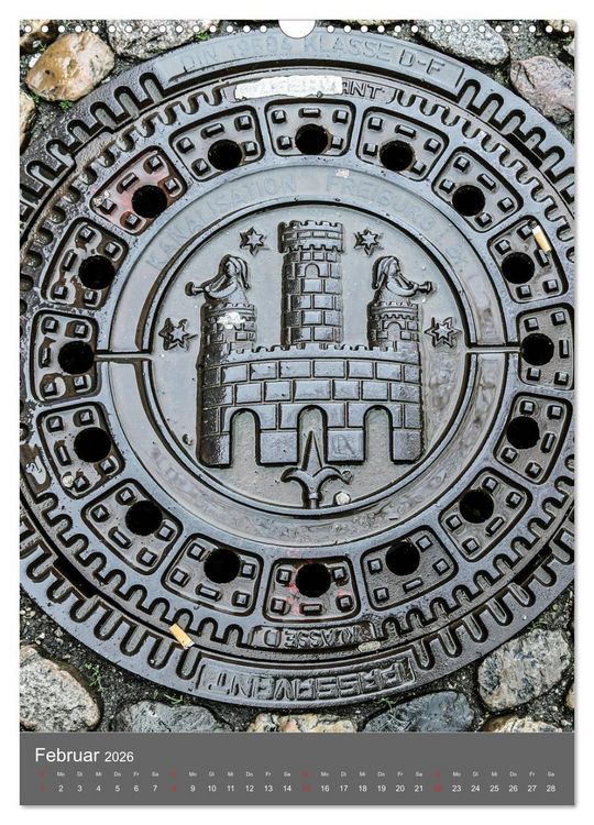 Produktbild: Gullydeckel (Wandkalender 2026 DIN A3 hoch), CALVENDO Monatskalender