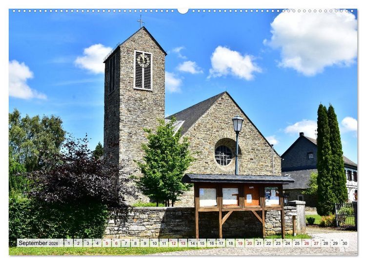 Produktbild: Kirchen und Kapellen rund um Simmerath (Wandkalender 2026 DIN A2 quer), CALVENDO Monatskalender