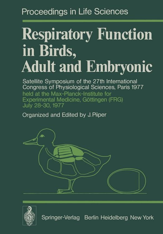Produktbild: Respiratory Function in Birds, Adult and Embryonic