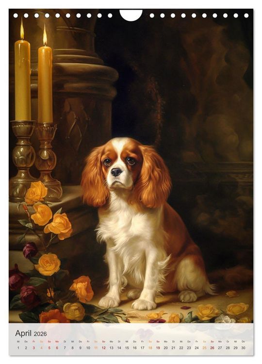 Produktbild: Cavalier King Charles Spaniel (Wandkalender 2026 DIN A4 hoch), CALVENDO Monatskalender