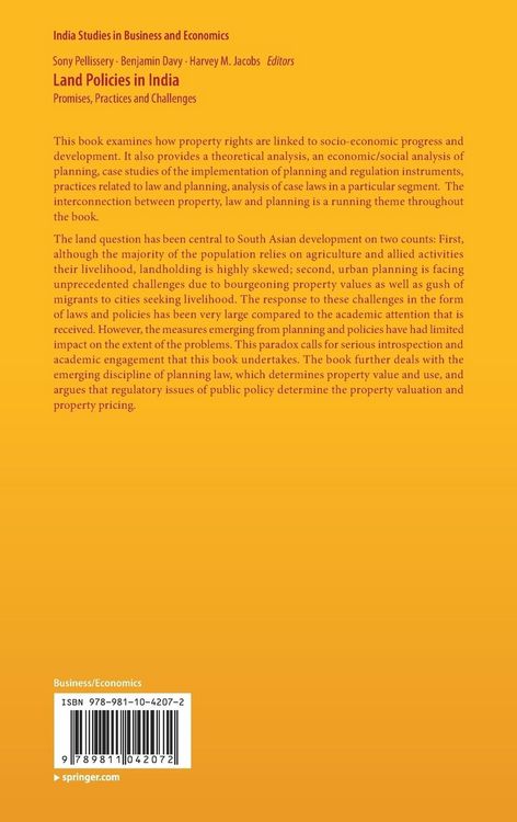 Produktbild: Land Policies in India