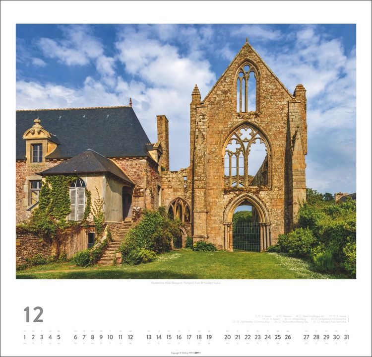 Produktbild: Bretagne Kalender 2027 - St&uuml;rmische Romantik
