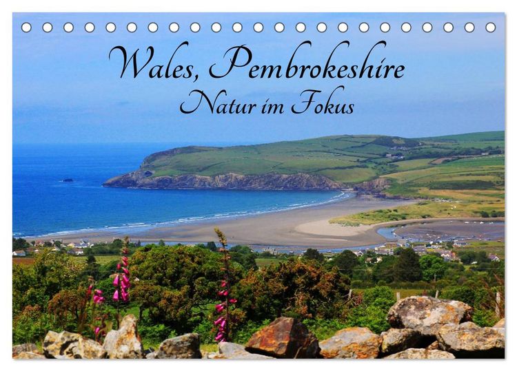 Produktbild: Wales Pembrokeshire - Natur im Fokus- (Tischkalender 2026 DIN A5 quer), CALVENDO Monatskalender