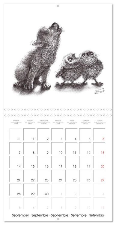 Produktbild: owls and mates 2026 (Wall Calendar 2026 12 &times; 12 Inch) CALVENDO 12 Month Wall Calendar