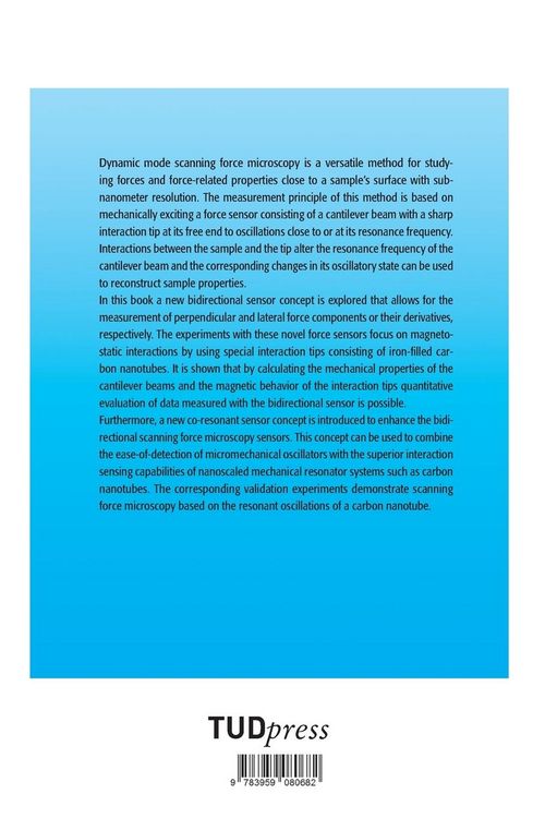Produktbild: Novel sensors for scanning force microscopy based on carbon nanotube mechanical resonators