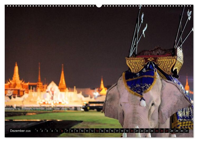 Produktbild: Bangkok: West trifft Fernost (hochwertiger Premium Wandkalender 2026 DIN A2 quer), Kunstdruck in Hochglanz