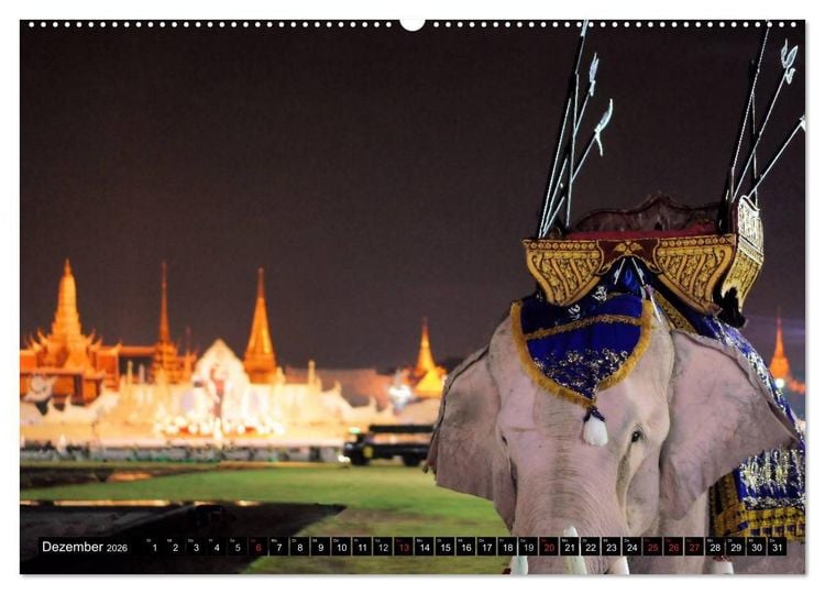 Produktbild: Bangkok: West trifft Fernost (Wandkalender 2026 DIN A2 quer), CALVENDO Monatskalender