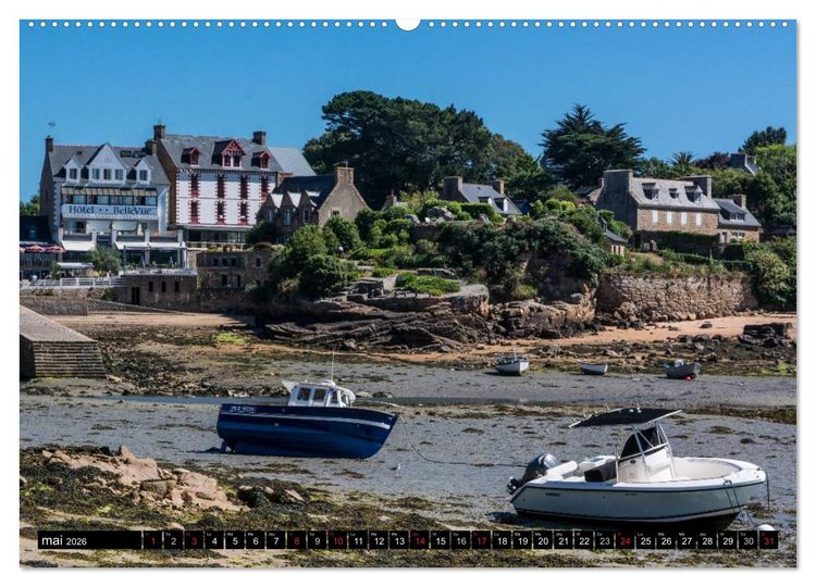 Produktbild: Bretagne Un r&ecirc;ve en couleurs (Calendrier mural 2026 DIN A2 vertical) calendrier de bureau