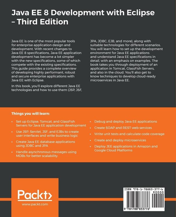 Produktbild: Java EE 8 Development with Eclipse