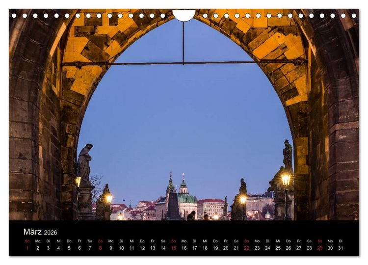 Produktbild: Prag - die goldene Stadt (Wandkalender 2026 DIN A4 quer), CALVENDO Monatskalender