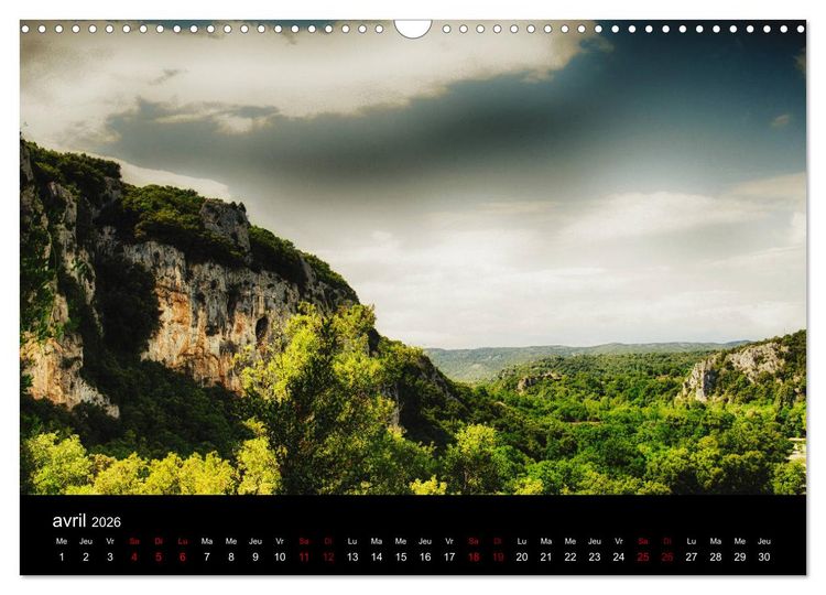 Produktbild: Horizons ard&eacute;chois (Calendrier mural 2026 DIN A3 vertical), CALVENDO calendrier mensuel