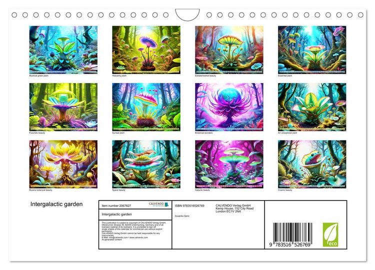 Produktbild: Intergalactic garden (Wall Calendar 2026 DIN A4 landscape), CALVENDO 12 Month Wall Calendar