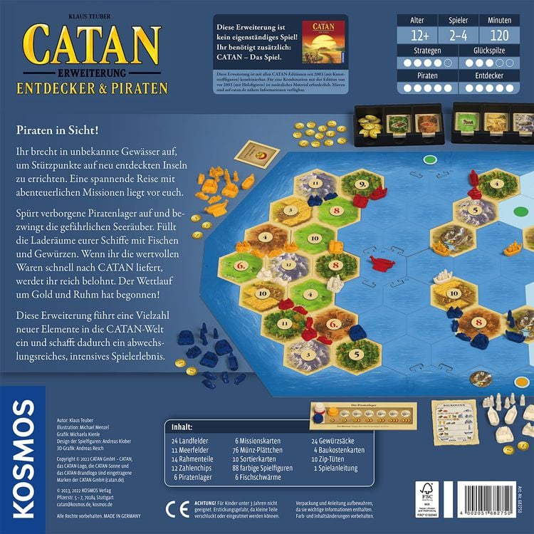 KOSMOS - Catan - Erweiterung - Entdecker & Piraten